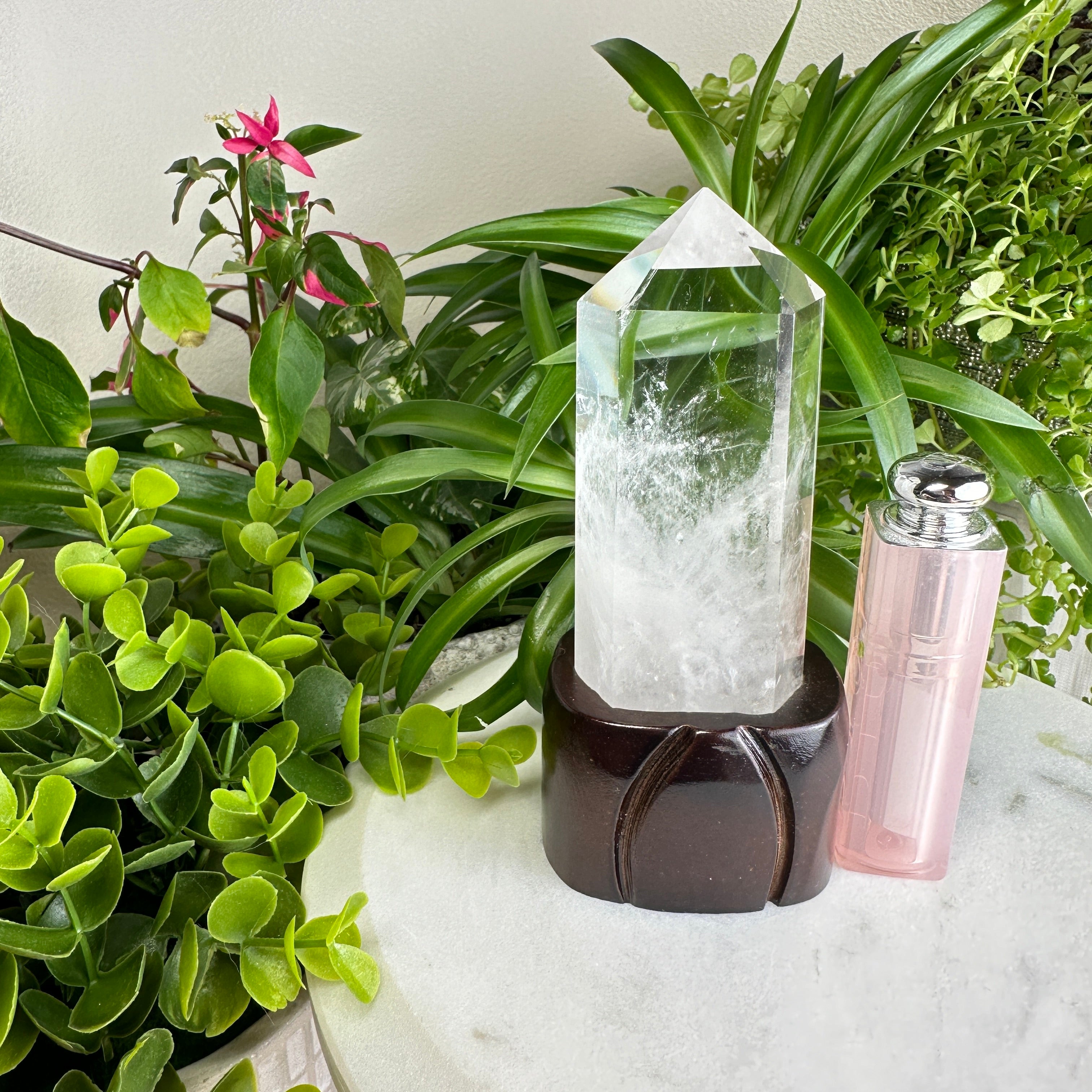 Clear Quartz Tower (Stand Included/ Not Removable) ★WYSIWYG★