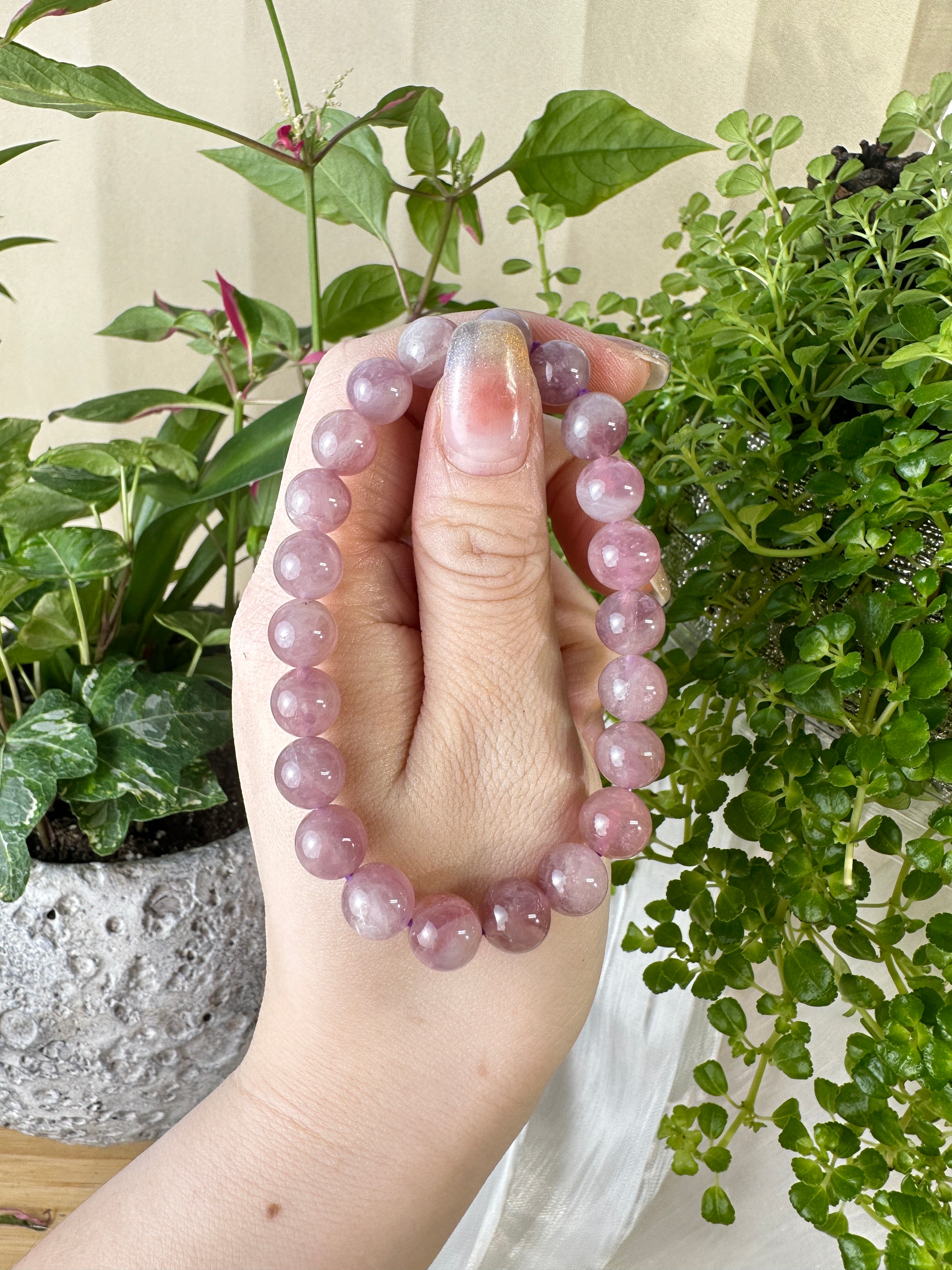 Purple Madagascar Rose Quartz Beaded Bracelet 8MM ★WYSIWYG★