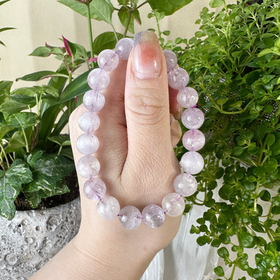 Kunzite (Lilac) Beaded Bracelet 9.5MM ★WYSIWYG★