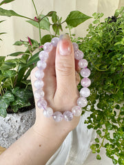 Kunzite (Lilac) Beaded Bracelet 9.5MM ★WYSIWYG★