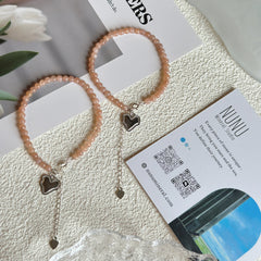 S925 Sunstone Beaded Bracelet 4 MM ★Engravable★ Perfect for Invoking Joy and Vitality