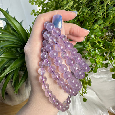 Lavender Amethyst Beaded Bracelet 8 - 10MM ★Special★
