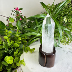 Clear Quartz Tower (Stand Included/ Not Removable) ★WYSIWYG★