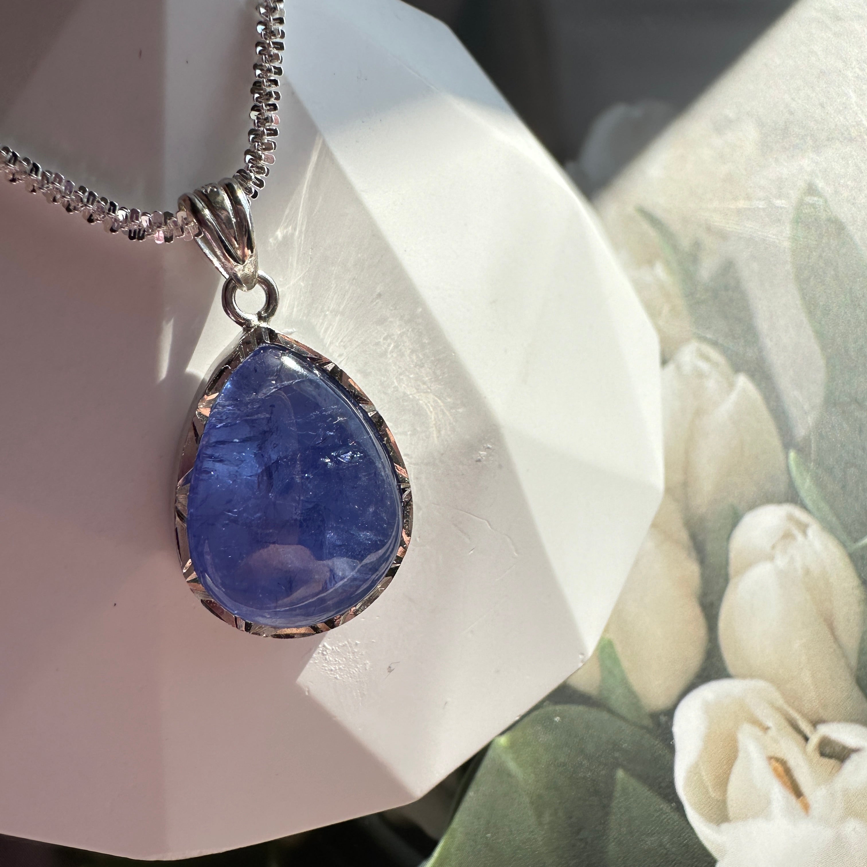 S925 Charoite Necklace Adjustable Chain Length ★WYSIWYG★