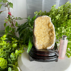 Citrine Geode Stand Up (Stand Included) ★WYSIWYG★