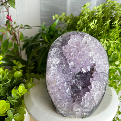 Amethyst Geode (Crystal Blossom) Large Stand Up ★WYSIWYG★