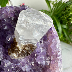 Amethyst Geode (With Calcite) Stand Up ★WYSIWYG★