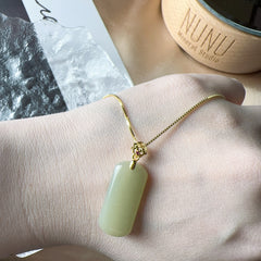 S925 Hetian Jade Necklace Adjustable Chain Length ★WYSIWYG★