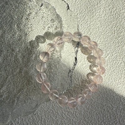 【Healing】Pink Phantom Quartz Beaded Bracelet 10MM ★WYSIWYG★