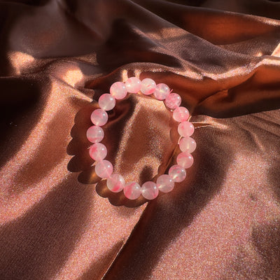 Sakura Rose Quartz Beaded Bracelet 10.8MM ★WYSIWYG★