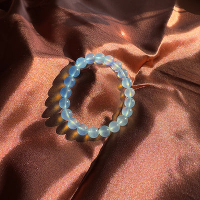 Aquamarine (Gradient Color) Beaded Bracelet 9MM ★WYSIWYG★