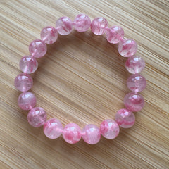 Sakura Rose Quartz Beaded Bracelet 10.8MM ★WYSIWYG★