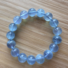 Aquamarine (Clear Blue) Beaded Bracelet 12MM ★WYSIWYG★